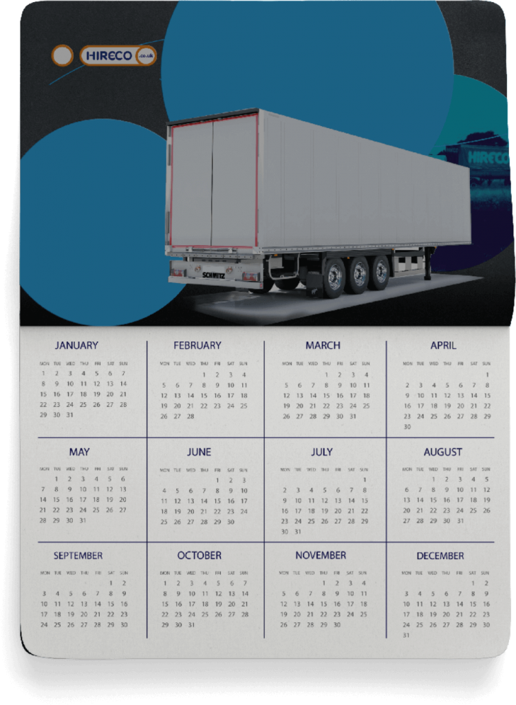 Business Calendar Design Personalised Company Calendar