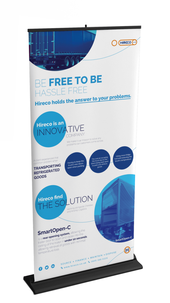 roller banner design