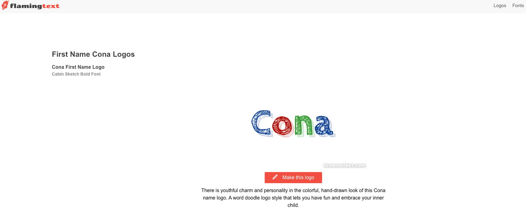 CONA logo maker