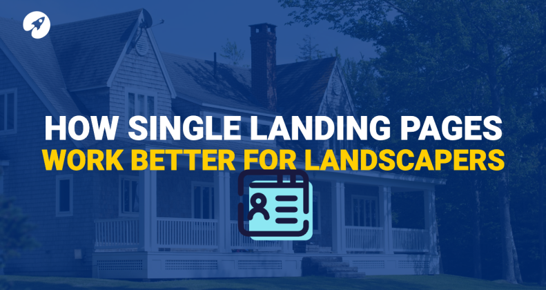 single landing pages for landscaping google ads
