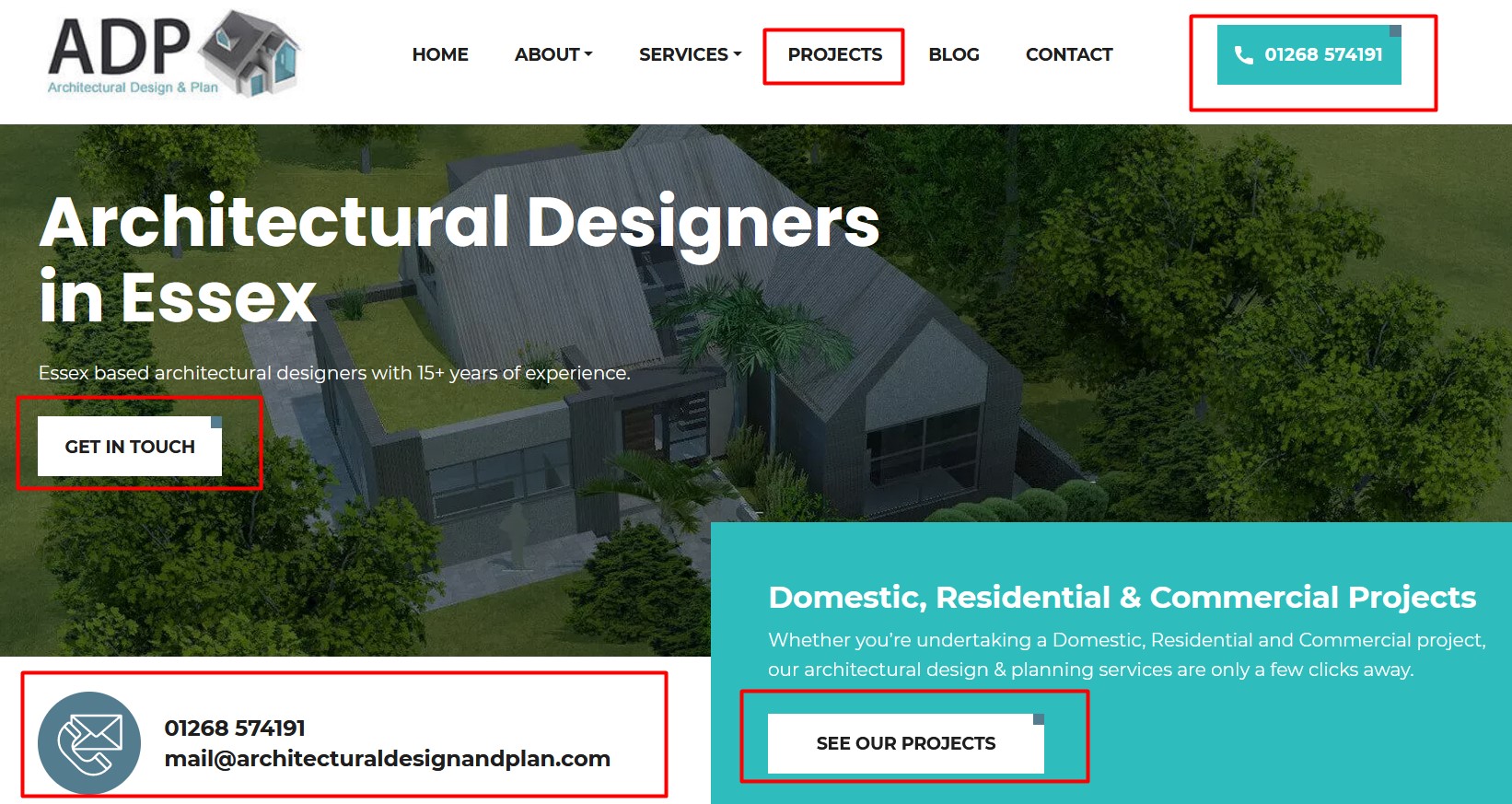 architecture business website