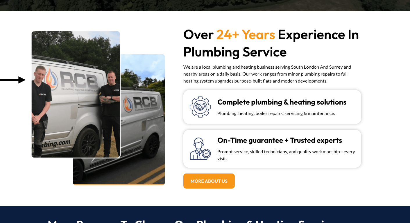 team photos on trades websites