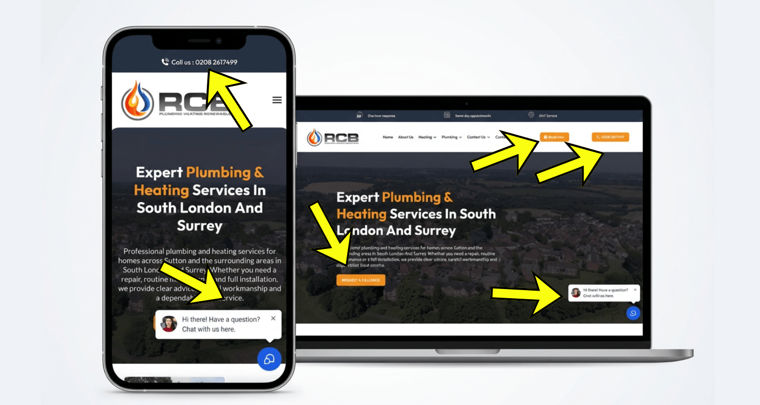 Tradespeople websites that convert traffic to leads