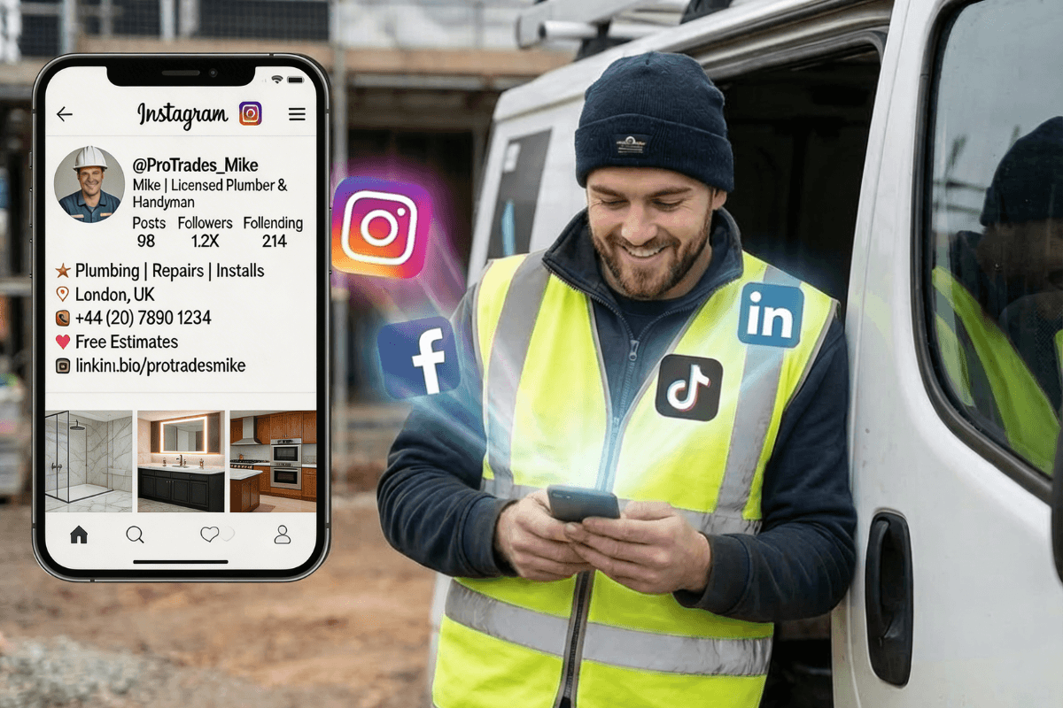 posting on social media for trades