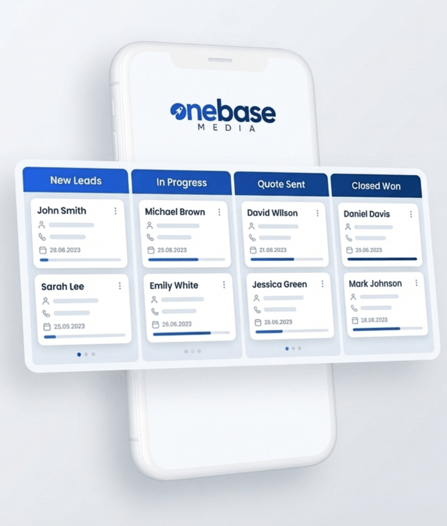 crm phone app for flooring company