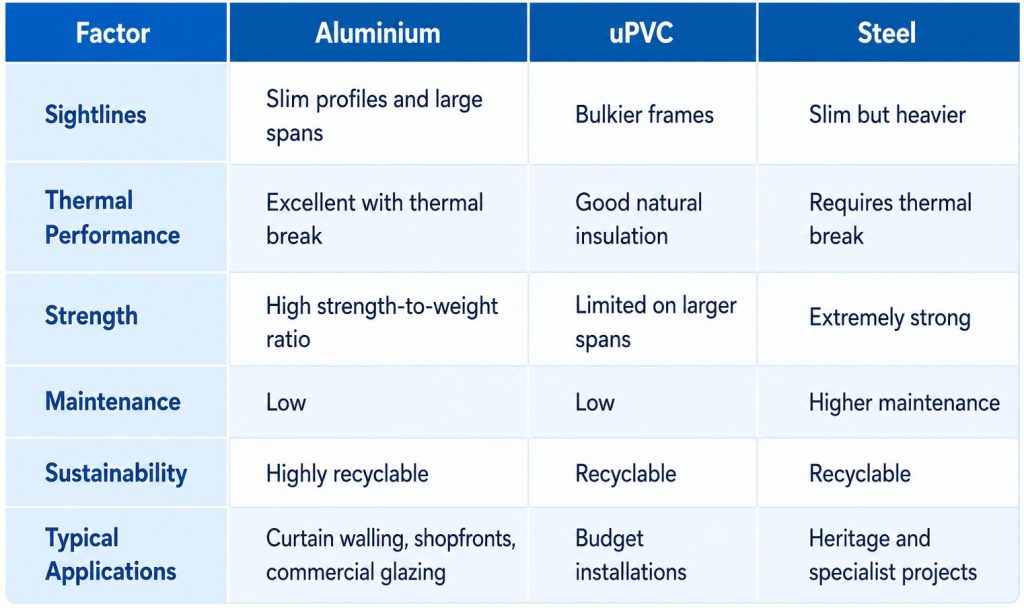 glazing options