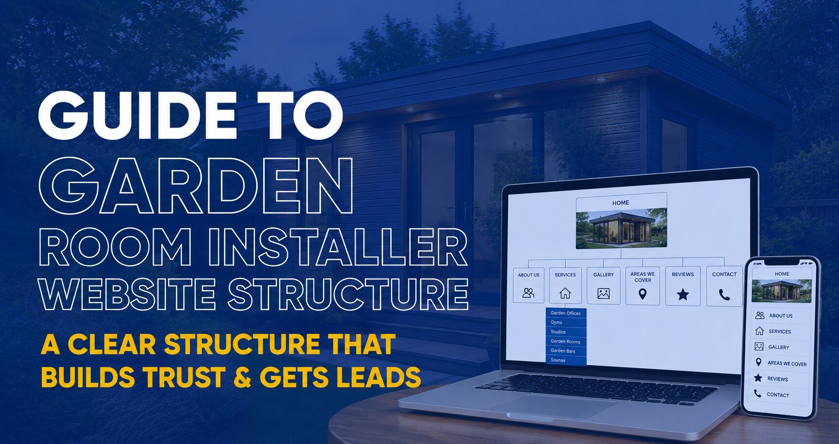 garden room installers website structure
